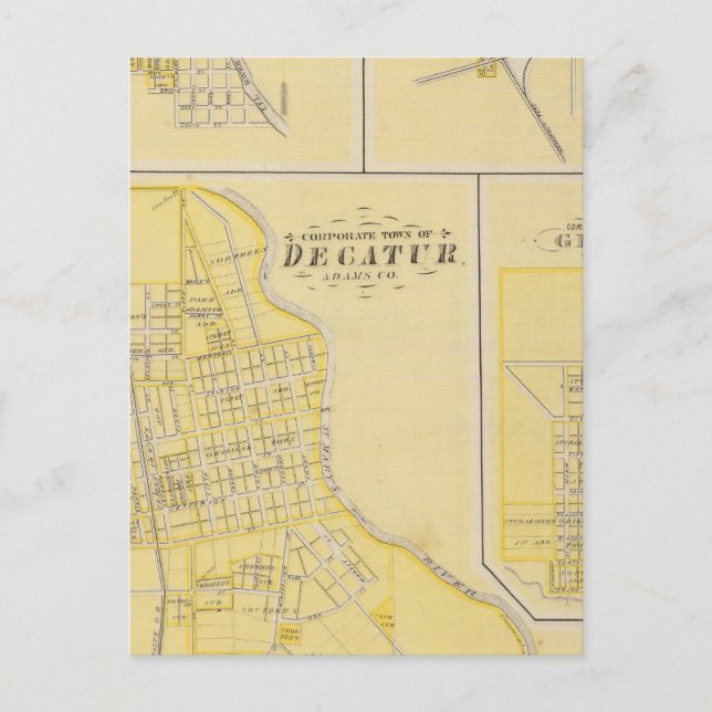 Corporate Town of Decatur Postcard (Front)