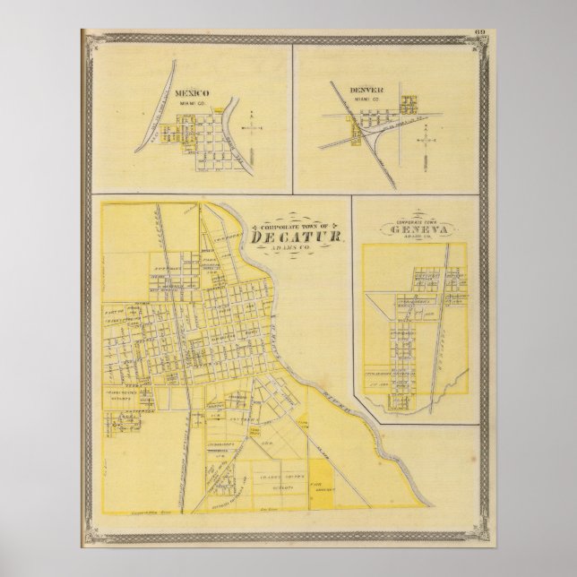 Corporate Town of Decatur Poster (Front)