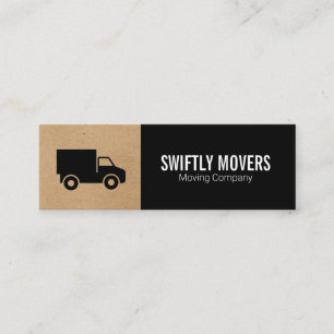 Corporate Truck   Movers Mini Business Card