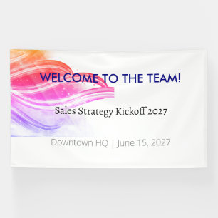 Corporate Welcome Banner Team Kickoff Event