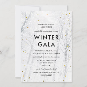 Corporate Winter Gala Holiday Party Invitation
