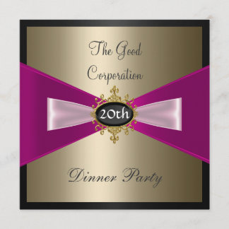 Corporation Annual Dinner Party Invitation