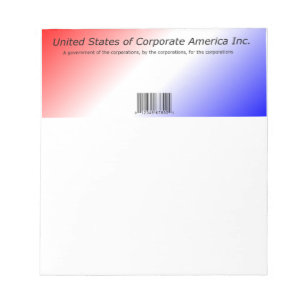 Corporations Taking Control by Kenneth Yoncich Notepad