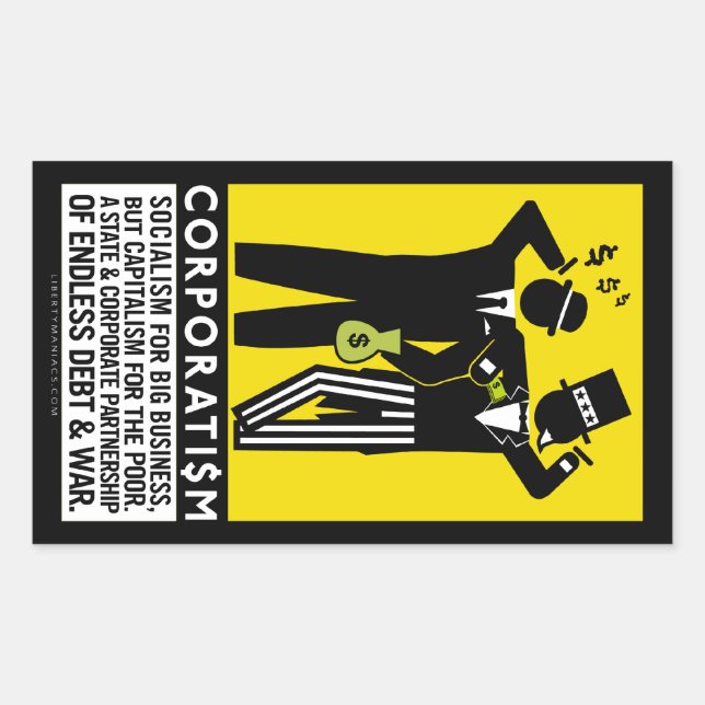 Corporatism Stickers (Front)