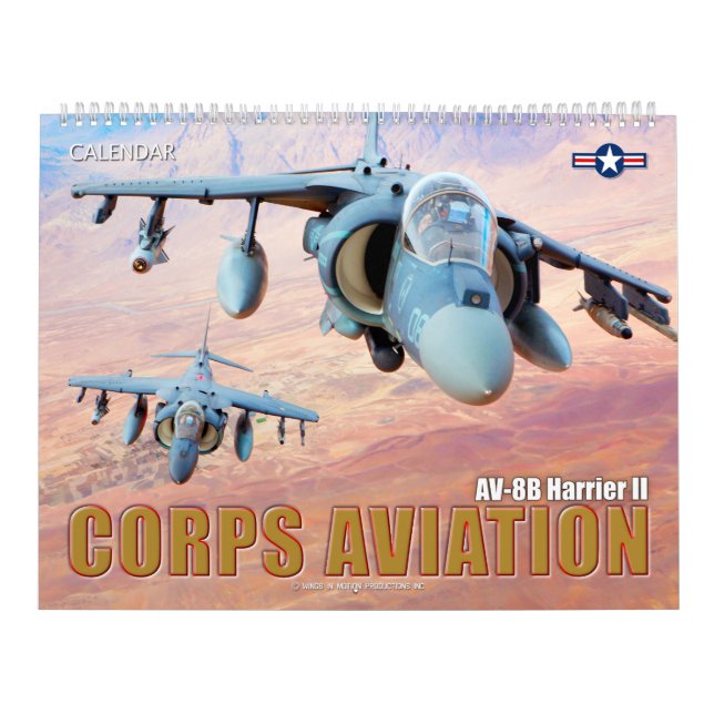CORPS AVIATION - AV-8B HARRIER II CALENDAR (Cover)