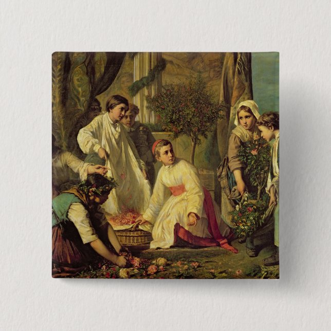 Corpus Christi, 1855 15 Cm Square Badge (Front)