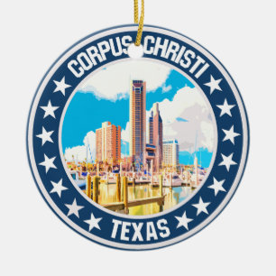 Corpus Christi Ceramic Ornament