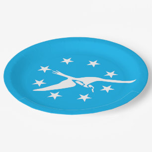 Corpus Christi city flag Paper Plate