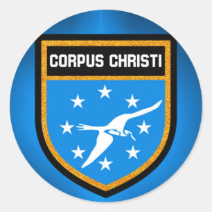 Corpus Christi Flag Classic Round Sticker