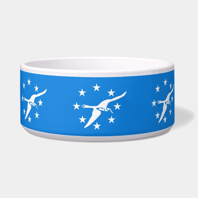 Corpus Christi Flag Pet Bowl (Front)