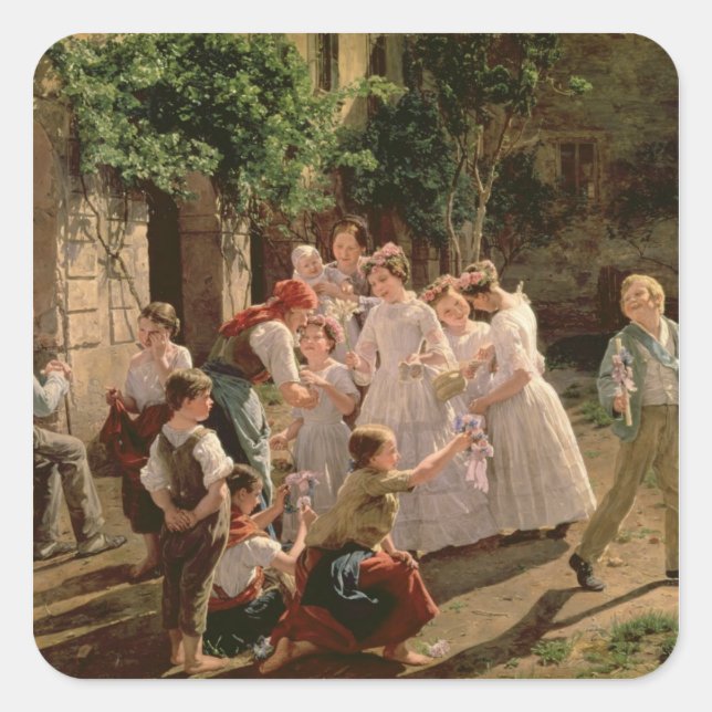 Corpus Christi Square Sticker (Front)