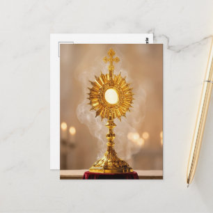 Corpus Christi Sunday Monstrance Eucharist Postcard