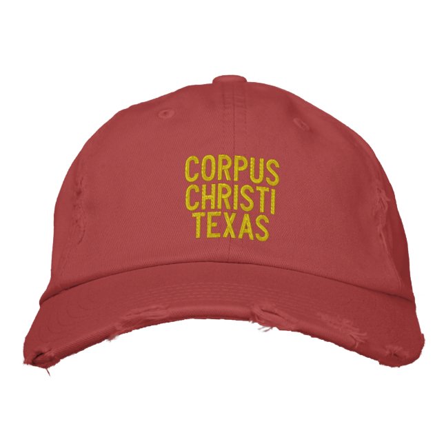 Corpus Christi, Texas Embroidered Hat (Front)