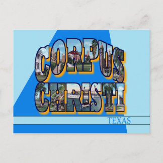 Corpus Christi Texas Large Letter Postcard
