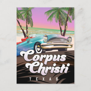 Corpus Christi Texas vacation poster Postcard