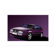Corrado VR6 Coupe Poster Illustration