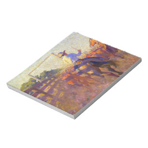 Corral Dust, 1915 by Maynard Dixon Notepad