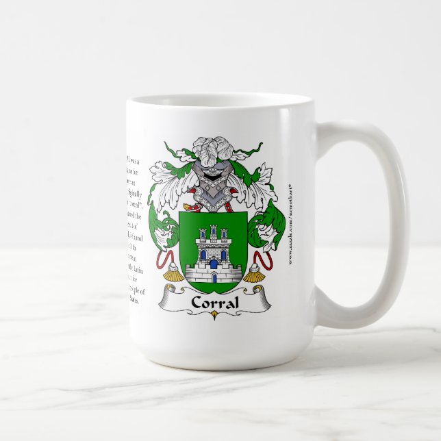 Corral Family Coat of Arms Coffee Mug (Right)