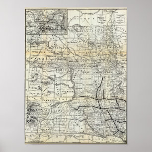 Correct map of Dakota Poster