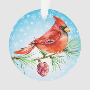 CORRECTED: Cardinal - Red Bird Ornament