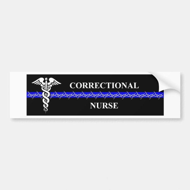 Correctional Nurse Bumper Sticker (Front)