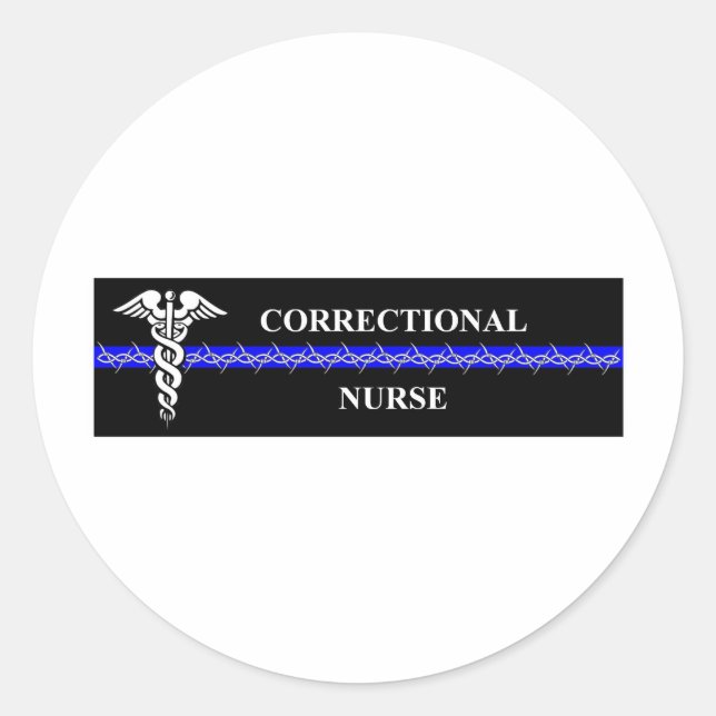 Correctional Nurse Classic Round Sticker (Front)