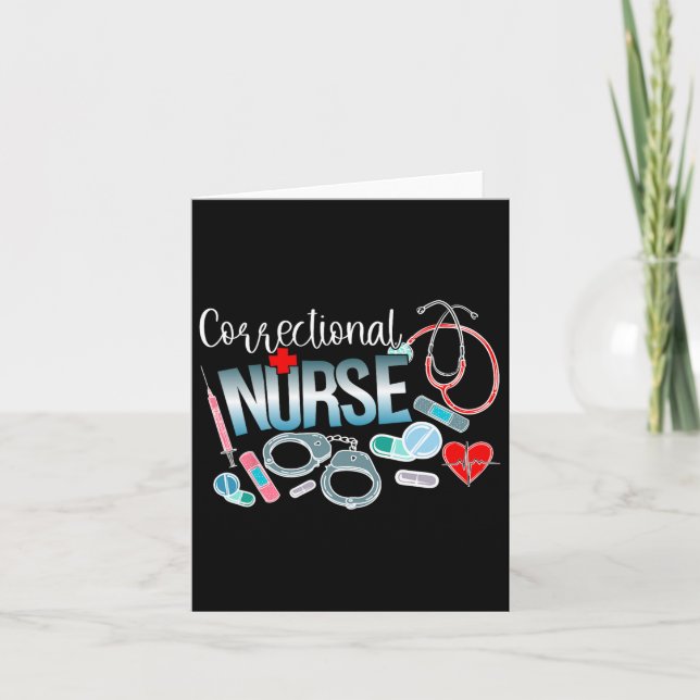 Correctional Nurse Correctional Nursing Correction Card (Front)
