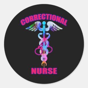 Correctional Nurse Jails Prisons Inmate Care Rn Lp Classic Round Sticker