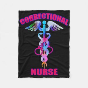 Correctional Nurse Jails Prisons Inmate Care Rn Lp Fleece Blanket