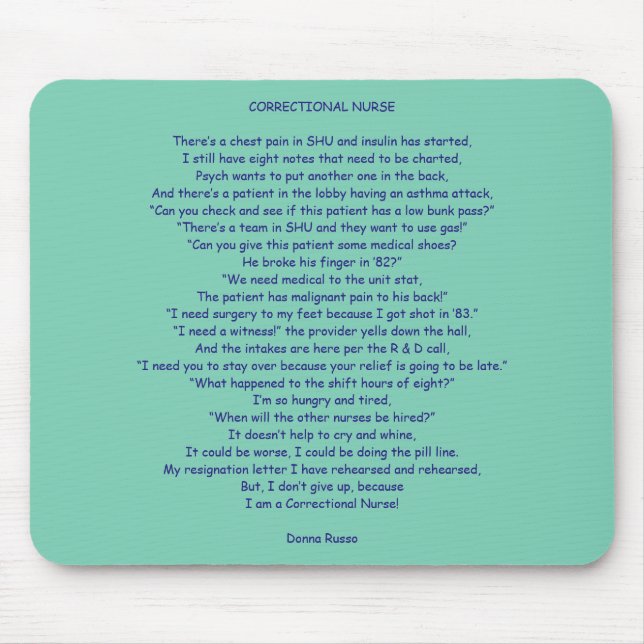Correctional Nurse Mouse Pad (Front)