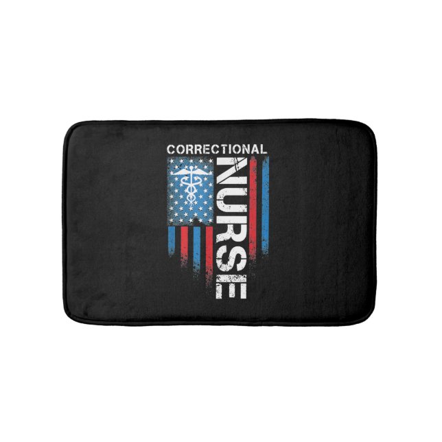 Correctional Nurse Nursing   Bath Mat (Front)