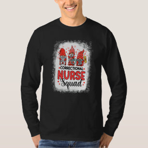 Correctional Nurse Squad Gnomes Nursing Valentine T-Shirt