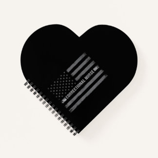Correctional Nurse US Flag Vintage Health Care Notebook