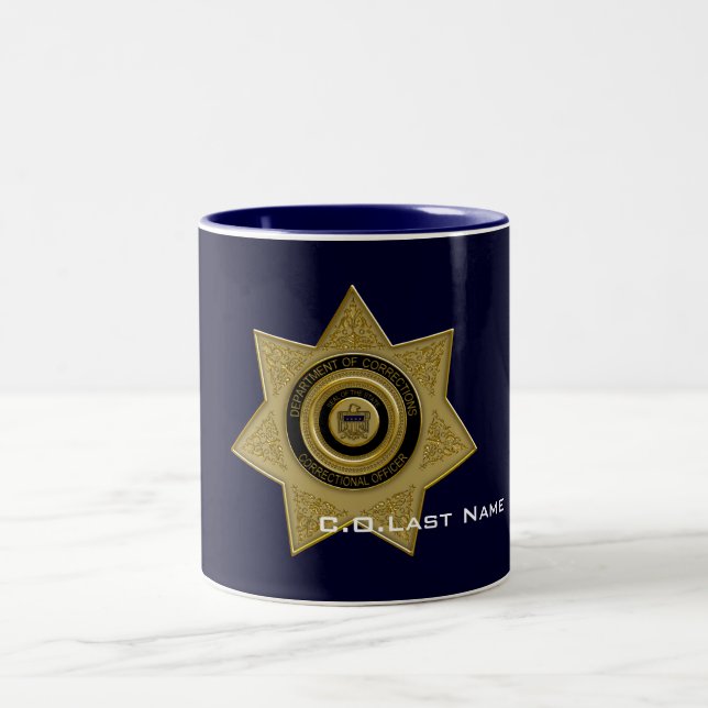 Correctional Officer Badge Coffee Mug (Center)