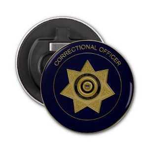 Correctional Officer Badge G01-Round Bottle Opener