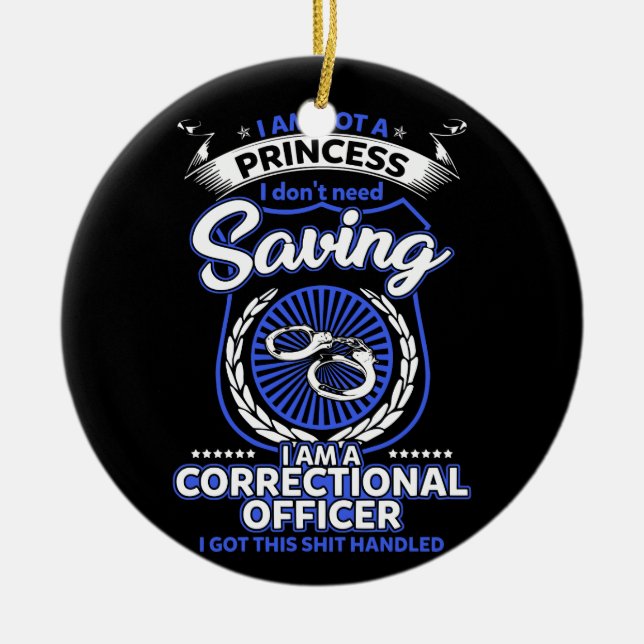 Correctional Officer Correction Officer Ceramic Ornament (Front)
