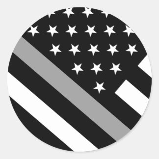 Correctional Officer Flag Classic Round Sticker