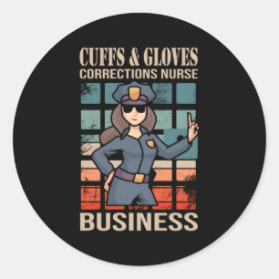 Correctional Officer For Classic Round Sticker