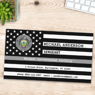 Correctional Officer Logo Custom Law Enforcement Business Card