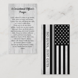Correctional Officer Prayer Prison Guard Jailer Business Card