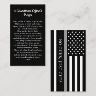 Correctional Officer Prayer Thin Grey Line Business Card