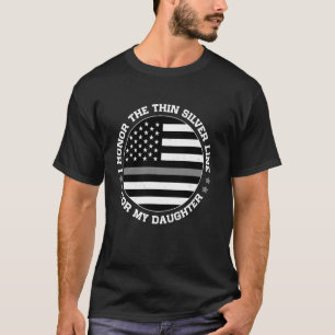 Correctional Officer Proud Dad Mum American Flag S T-Shirt