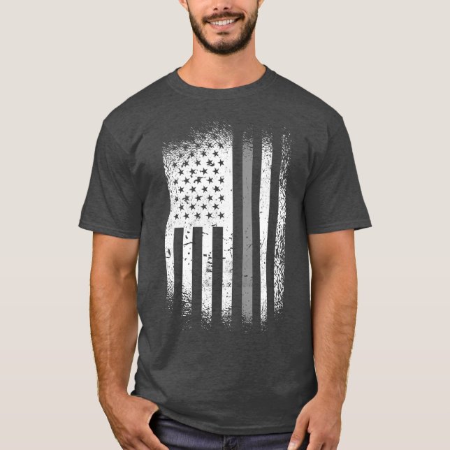 Correctional Officer Thin Silver Line T-Shirt (Front)
