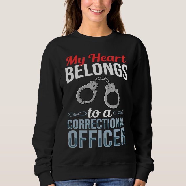Correctional Officer Wife Facility Flag Training Sweatshirt (Front)