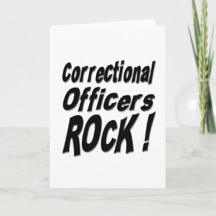Correctional Officers Rock! Greeting Card