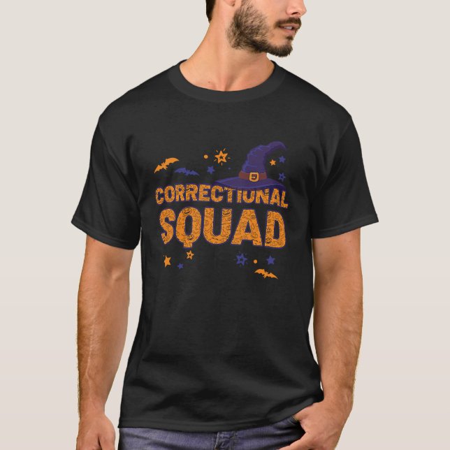 Correctional Squad Witch Halloween Nurse Matching T-Shirt (Front)