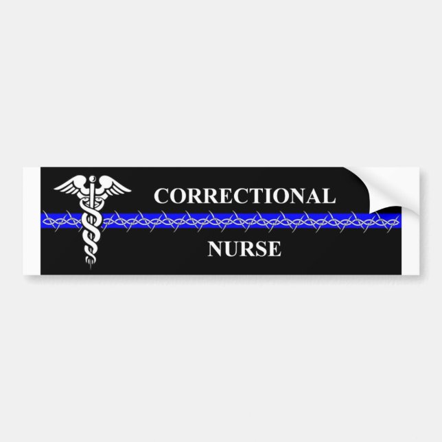 Corrections Nursing  rectangle Bumper Sticker (Front)