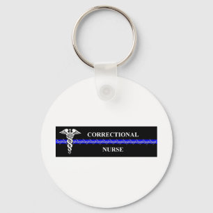 Corrections Nursing  rectangle Key Ring