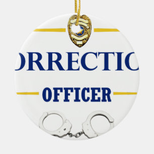 Corrections Officer 3 Ceramic Tree Decoration