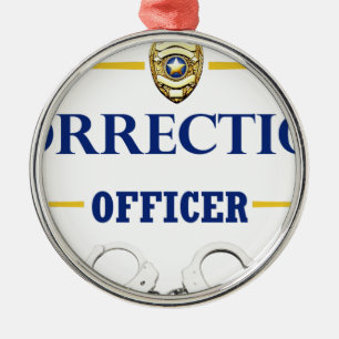 Corrections Officer 3 Metal Ornament